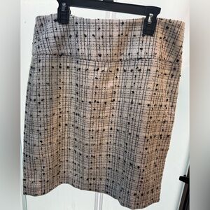 Tahari Black and White Tweed Pencil Skirt